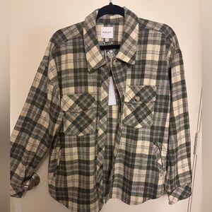 NWT Gili Plaid Shacket